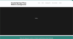 Desktop Screenshot of crystalspringsplace.com