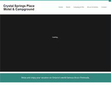 Tablet Screenshot of crystalspringsplace.com